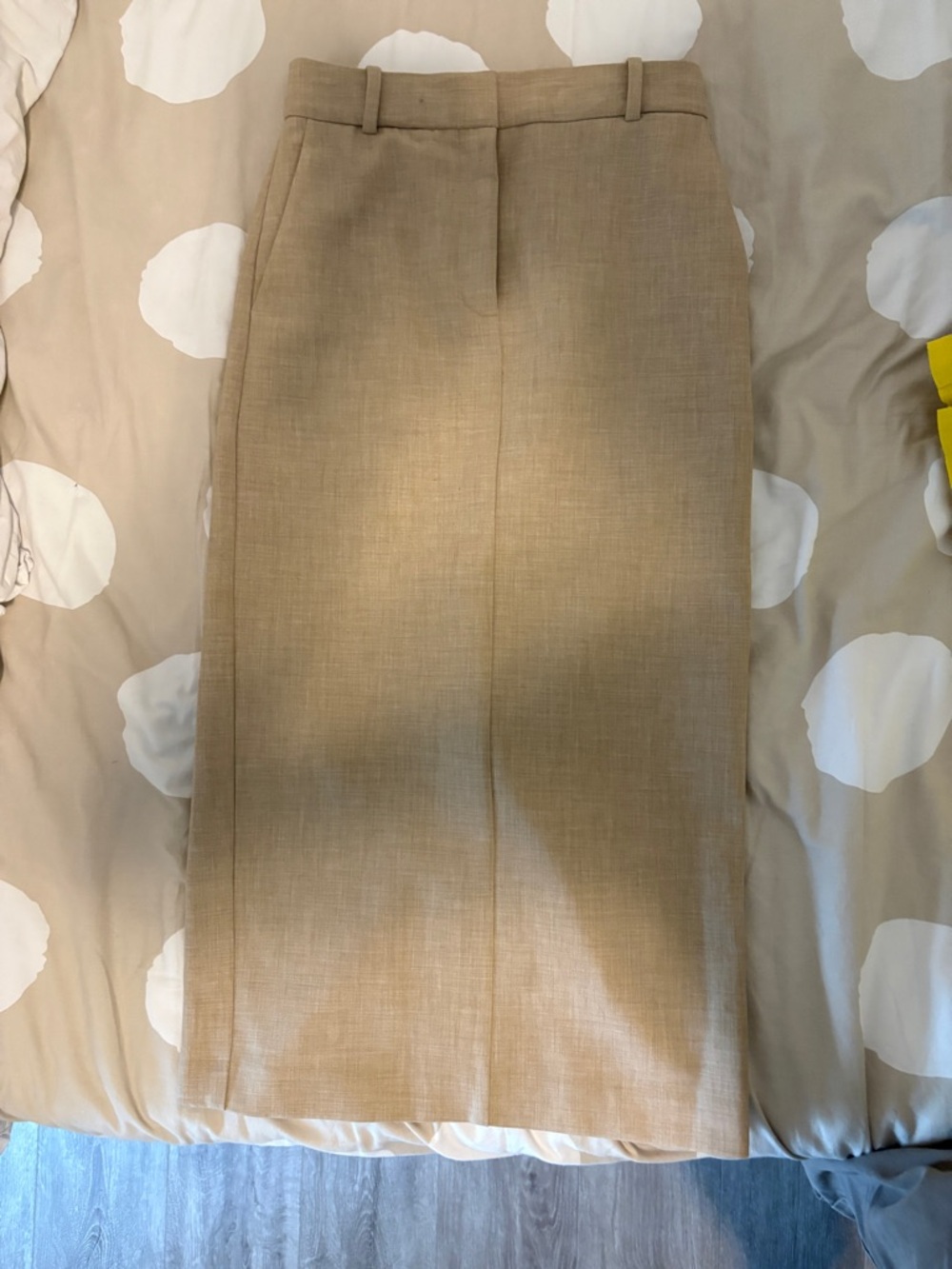 Babaton Beige Straight Pencil Skirt